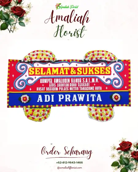 Papan Bunga Ucapan Selamat Boyaoge